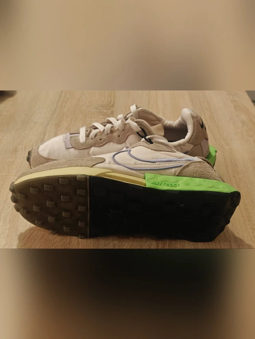 Nike Fontanka Waffle Lime Oxford Light Thistle Women’s Size 9 Sneakers